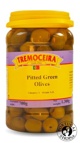 Olivy zelené bez pecky, Tremoceira, 700 g