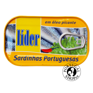 Sardinky v pikantním oleji, Sardinhas, Líder, 120 g